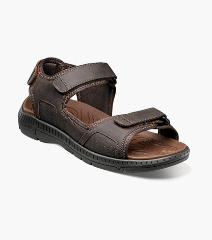 Nunn Bush Laguna Three Strap River Sandal Men’s Casual Shoes